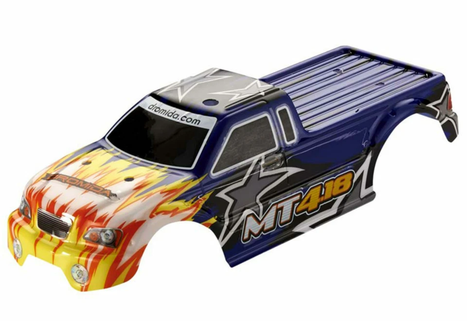 Carroceria Dromida DIDC1051 MT4.18 Pronta Verniciata E Attaccata Blu Giallo 1:18 - Immagine 1 di 1