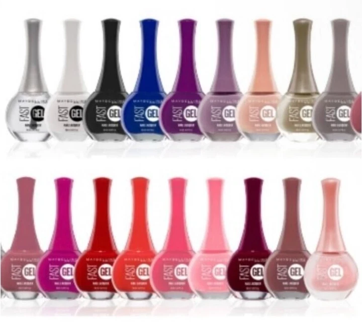 1 Maybelline New York Fast Gel Nail Polish Base Coat Top Coat Lacquer YOU CHOOSE - Image 1 of 1