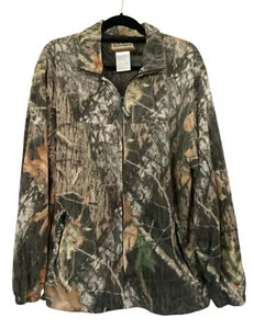 Remington RealTree New Breakup Fleece Jacket Large Full Zip Camo Drawstring Hem - Picture 1 of 7