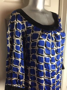 Jones New York Beautiful Shift Dress - 8 - Medium - Lovely Geometric design - Picture 1 of 10