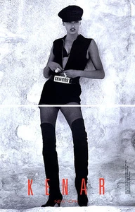 1991 Kenar Linda Evangelista ropa de moda 1 página anuncio de revista - Imagen 1 de 1