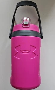 Under Armour Thermos 64 oz 1.9L Hot Pink Water Bottle Jug Canteen Flip Top Lid - Picture 1 of 5
