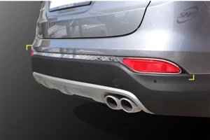 Chrome Rear Bumper Garnish Molding 3p for 2012/08 ~ 2015 Hyundai Santa FE - Picture 1 of 9