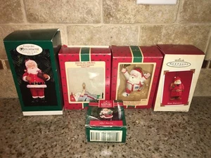 Punze Lot 5 Weihnachtsmann Ornamente 1987-1996 IN BOXEN - Bild 1 von 10