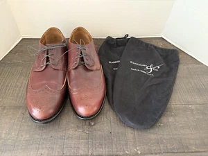 Scarpe uomo Rancourt & Co Blake WingTip colore 8 conchiglie Cordovan 13 EE con polverini - Foto 1 di 24