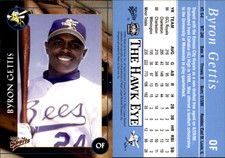 Byron Gettis 2001 Multi-Ad Burlington Bees #12 Card *AutographDen*
