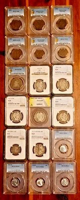 COIN LOT NGC, PCGS, ANACS, Old coins, Silver coins, Liquidation, priced to sell! - Image 1 of 4