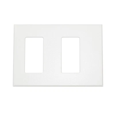 CONTROLES LIGHTOLIER FB2SLW MULTI-PANDILLA, 2-PANDILLA, PLACA FRONTAL, PLACA DE PARED, BLANCO Foto 1 de 2
