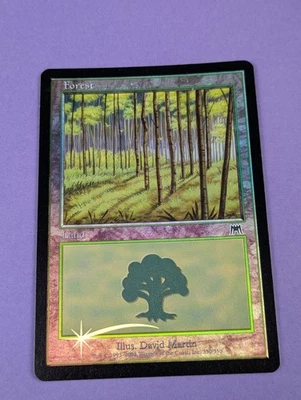 MTG Magic:  Onslaught: Forest Foil #350/350 Basic Land - NM - Image 1 of 3