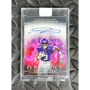 Jordan Addison 2023 Panini Origins Receving Stars True 1/1 Rookie On-Card Auto - Imagen 1 de 3
