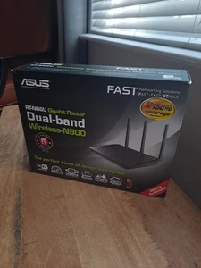 ASUS N900 WiFi Router (RT-N66U) - Dual Band Gigabit Wireless Internet Router - Afbeelding 1 van 18