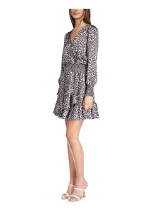 MICHAEL MICHAEL KORS Womens Gray Asymmetrical Pullover Short Dress P\M - Picture 1 of 6
