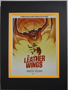 Batman Animated MAN-BAT - ON LEATHER WINGS Art PRINT Pro MATTED Bruce Timm art - Picture 1 of 1