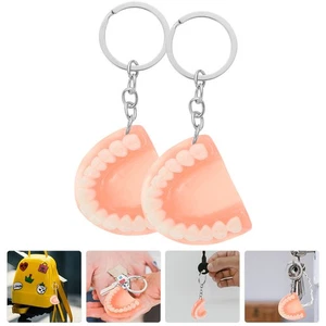2 Piezas Llavero Dentadura Hombre para Hombres Diente Divertido Halloween Adulto Fiesta Favores - Imagen 1 de 12