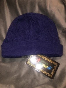 Sombrero Bergati Nuevo Antiguo Stock Y2K Vintage Wear Coogi Cosby Suéter Diseño Azul Marino - Imagen 1 de 6