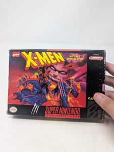 X-Men Mutant Apocalypse Box Super Nintendo SNES NES originale - Foto 1 di 11