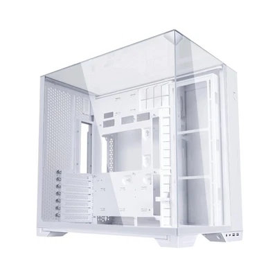 O11Vision Compact White-Steel-Tempered Glass ATX Mid Tower Computer Case-Back... - Image 1 of 4