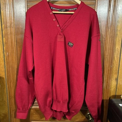 Suéter Paul & Shark Vintage Yachting Tejido Para Hombres XL Lana Jersey Pullover Rojo Foto 1 de 4