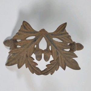 Vintage CAST IRON ARCHITECTURAL SALVAGE  Acorn Oak Leaves Metal - Picture 1 of 8