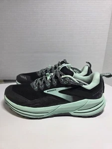 Womens Brooks Cascadia 16 Black/Mint Trail Running Shoes. Size 9B. Nice Shoes! - Picture 1 of 8