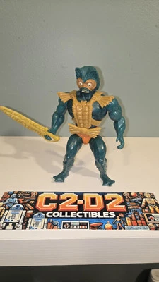 MOTU, Mer-Man, Malásia, Masters of the Universe, figura, 100%, completa, He-Man - Imagem 1 de 4