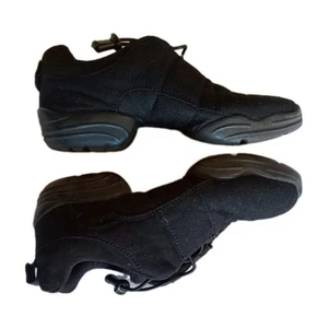 CAPEZIO Dansneaker Hip Hop Jazz Dance Sneakers Women’s Size 7.5 Black Elastic - Picture 1 of 8