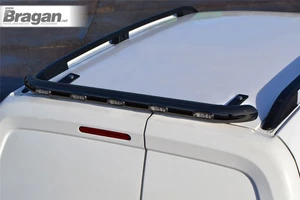 Rear Roof Bar + Multi Function LEDs x5 For Peugeot Expert 2007-2016 Steel -BLACK - Picture 1 of 7