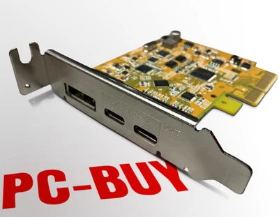 Dell PCIe Low Profile Host Card w/Dual USB Type C & DisplayPort Alt Mode MR7MR - Image 1 of 4