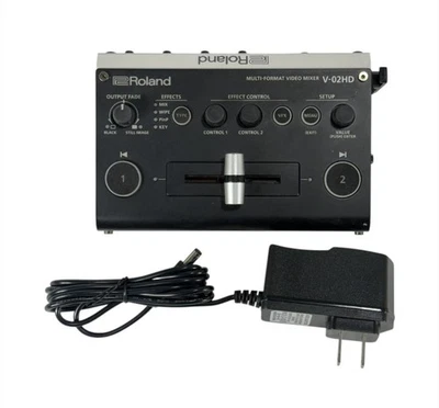 Roland V-02HD - 2CH HDMI Multi-Format Video Mixer for Streaming with Scaler - Image 1 of 4