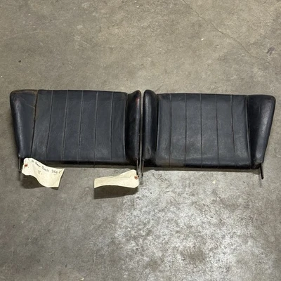 Porsche 356 B C Rear Seat Back PAIR L&R Jumpseat BLACK VINYL - Image 1 of 4