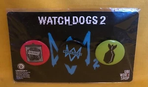 Watch Dogs 2 Preorder 3 Pin Set Ubisoft 2016 Sealed Three Pins - Picture 1 of 2