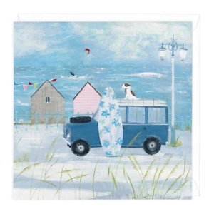 Whistlefish Card Land Rover Surfing Landy Hannah Cole Dog Beach CORNWALL A434 - Picture 1 of 1