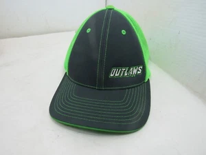 Outlaws Pacific Headwear Flexfit Gray & Green Mesh Trucker Hat/Cap - Picture 1 of 6