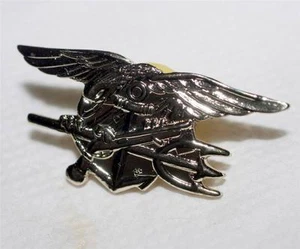 SEAL TEAM US NAVY 1-1/4" Militaria Neuheit Messing Anstecknadel Hutnadel mit Rückenverschluss Neu - Bild 1 von 1