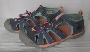 Keen CNX Blue Pink Pull-On Washable Sport Sandals Shoes women's size 6 - Picture 1 of 12