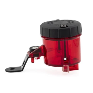 Red Front Brake Clutch Master Cylinder Fluid Reservoir Oil Tank Pump W/ Bracket - Foto 1 di 8