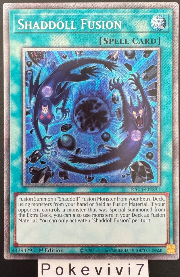 Carte YU-GI-OH! SHADDOLL FUSION RA04-EN231 PSR NEUF - Immagine 1 di 1