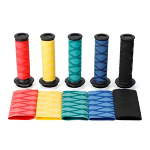 Universal Motocycle Bicycle ATV UTV Anti-Slip Heat Shrink Handlebar Cover 1 Pair - Picture 1 of 16