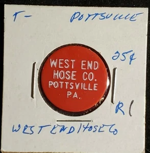 West End Hose Co Pottsville PA good for 25c in trade token♡♤gft767◇♧R1 - Picture 1 of 2