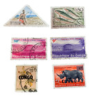 CONGO  e CONGO BELGA - 6 valori nuovi e usati dal 1952 