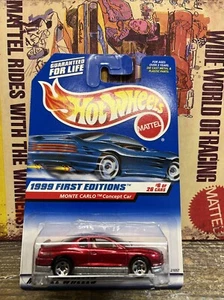 Hot Wheels 1999 First Editions Monte Carlo Concept Maroon Variation - Picture 1 of 1