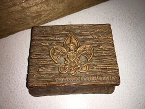 Boy Scouts of America BSA Vintage Case Motto Be Prepared Do A Good Turn Daily - Picture 1 of 8