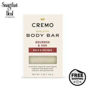 Cremo Peeling Body Bar für Männer - Bourbon & Eichenduft - Bild 1 von 7