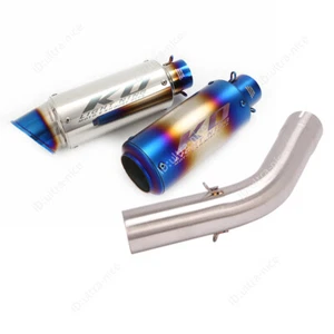 For Kawasaki Versys 1000 2019-2024 Exhaust Tips Mid Link Pipe Muffler Slip On - Picture 1 of 13