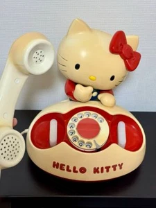 SANRIO Hello Kitty Dial Telephone Retro Vintage 1980's Japan Rare Used Tamura U - Picture 1 of 8