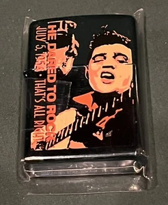 Elvis Presley Zippo Lighter He Dared To Rock New 514 / 4000 RARE Limited 2004 - Picture 1 of 3