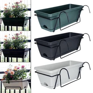 Balcony Railing Planter Window Box Planter Fence Planter Plant Holder Plant - Picture 1 of 22