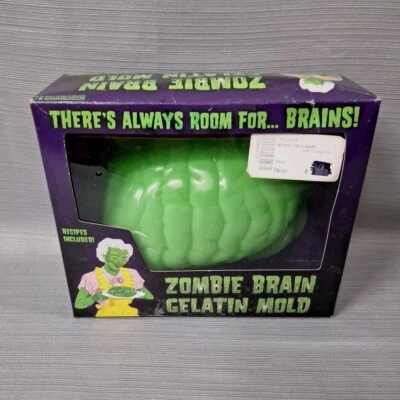 2006 万圣节僵尸大脑塑料明胶模具带盒新品 — 第 1/4 张图片