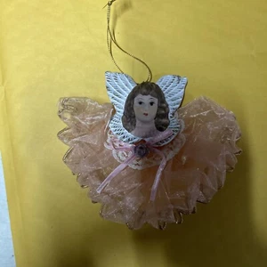 Roman Innovations Christmas Holiday Ornament Engel rosa - Bild 1 von 7