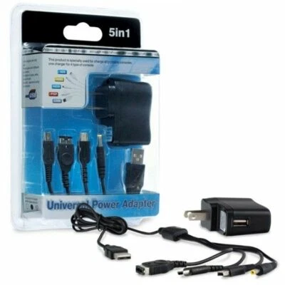 Adaptador de corriente universal 5 en 1 para Nintendo DS/Lite/DSi/Sony PSP Foto 1 de 3